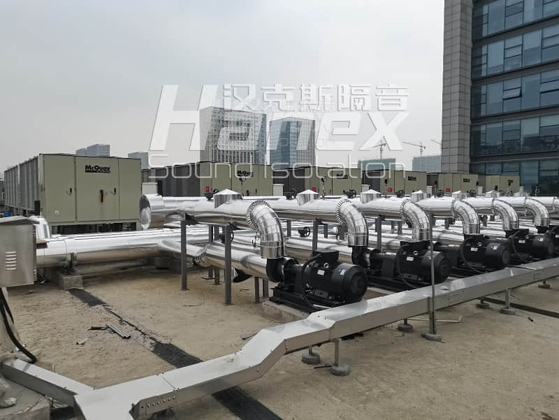 杭州海威大廈屋面空調系統(tǒng)噪聲治理案例